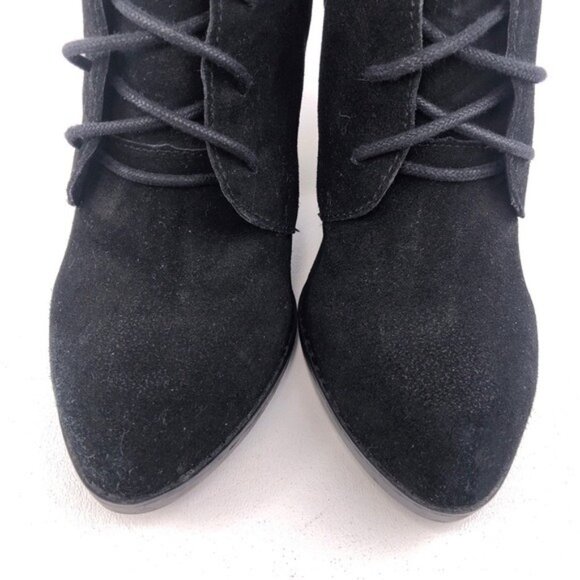 Steve Madden Jayson Black Suede Ankle Boots 7.5M - Picture 10 of 12